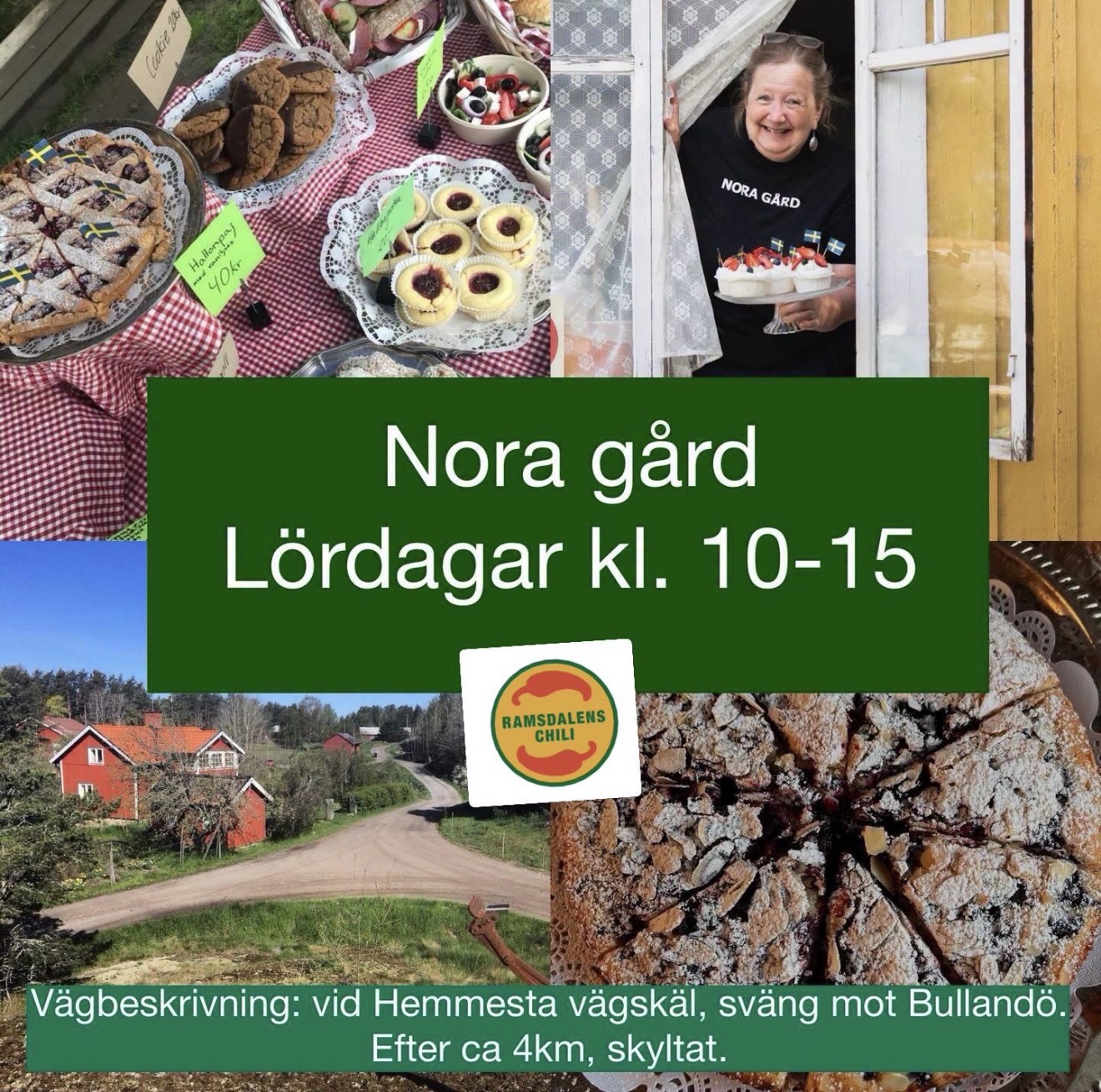 Affisch för Höstmarknad på Nora gård